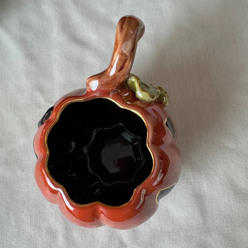 NWOT Waterford Halloween Collection - Set of 2 Ceramic Jack-o-Lantern Mugs - Picture 10 of 14